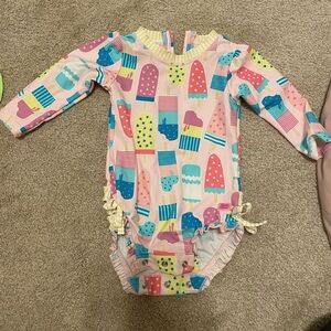 12-18 month RuffleButt rash guard swim suit